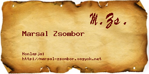 Marsal Zsombor névjegykártya